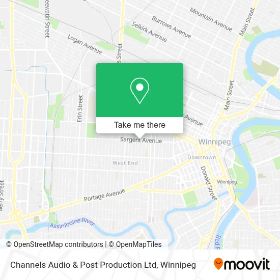 Channels Audio & Post Production Ltd map