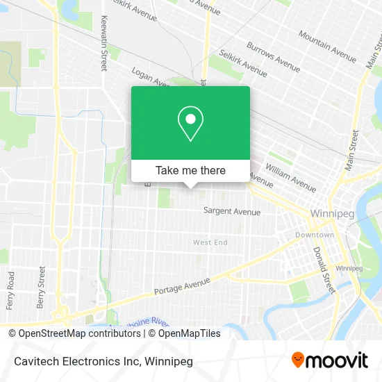 Cavitech Electronics Inc map