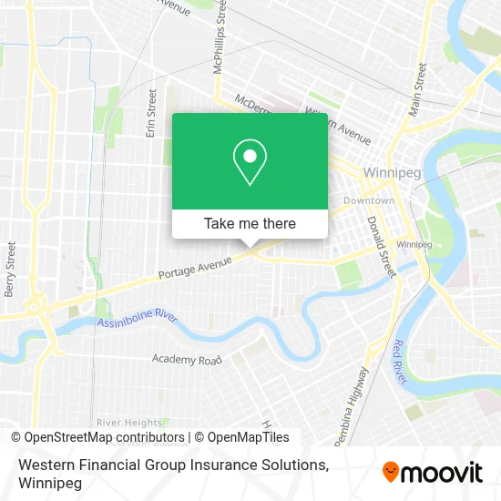 Western Financial Group Insurance Solutions map