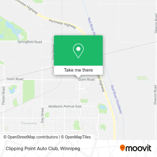 Clipping Point Auto Club map