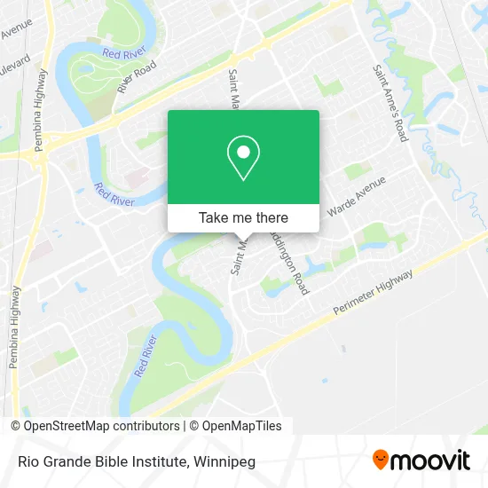 Rio Grande Bible Institute map
