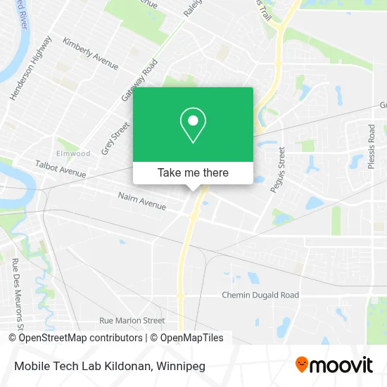 Mobile Tech Lab Kildonan map