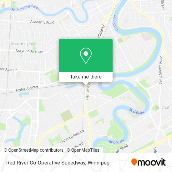 Red River Co-Operative Speedway map