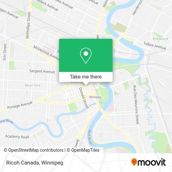 Ricoh Canada map