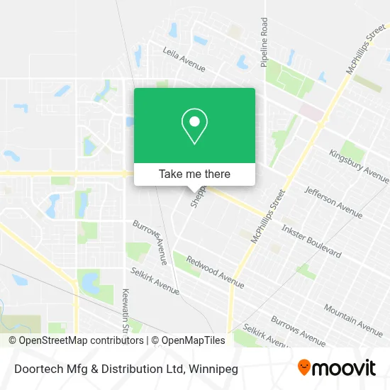 Doortech Mfg & Distribution Ltd map