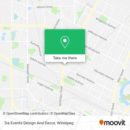 Da Events Design And Decor map