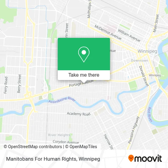 Manitobans For Human Rights map