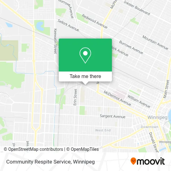 Community Respite Service map