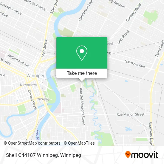 Shell C44187 Winnipeg map