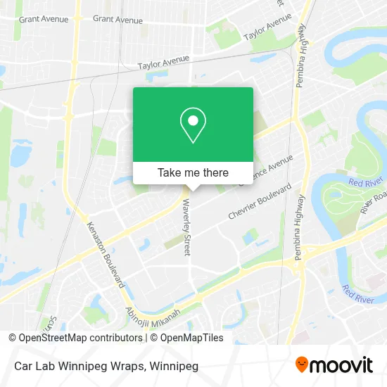 Car Lab Winnipeg Wraps map