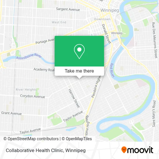 Collaborative Health Clinic map