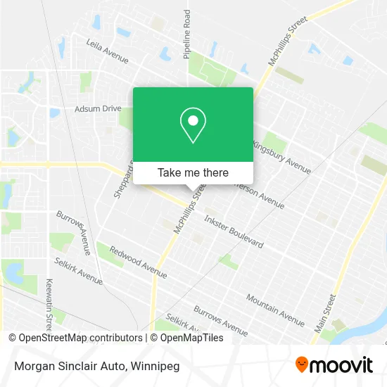 Morgan Sinclair Auto map