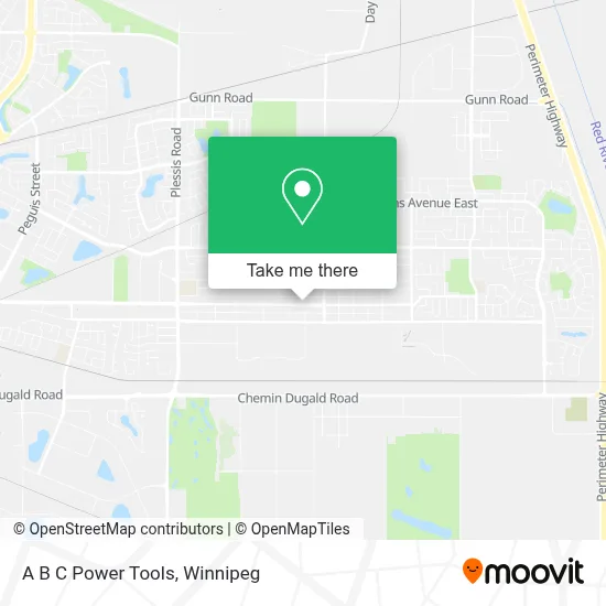 A B C Power Tools map