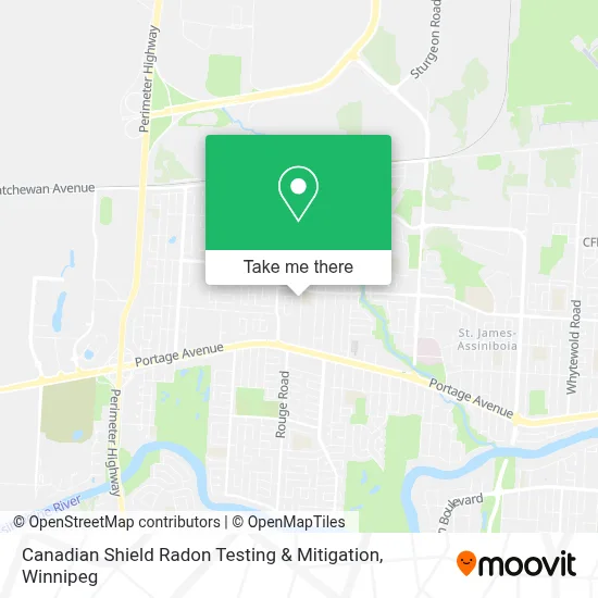 Canadian Shield Radon Testing & Mitigation map