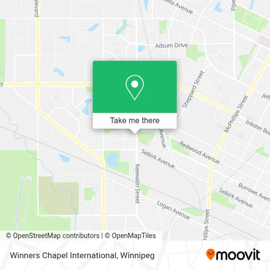 Winners Chapel International map