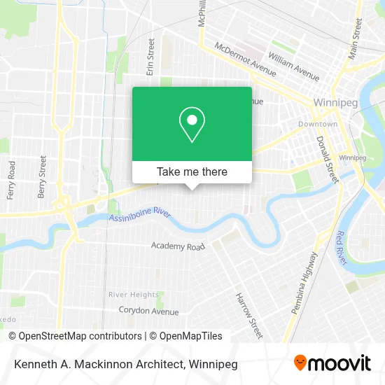 Kenneth A. Mackinnon Architect map