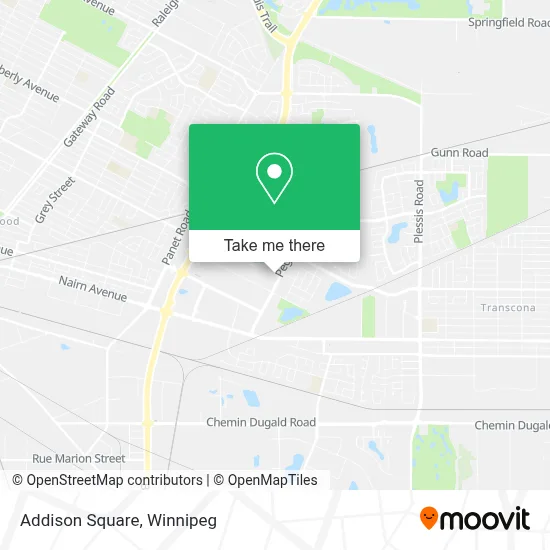 Addison Square map