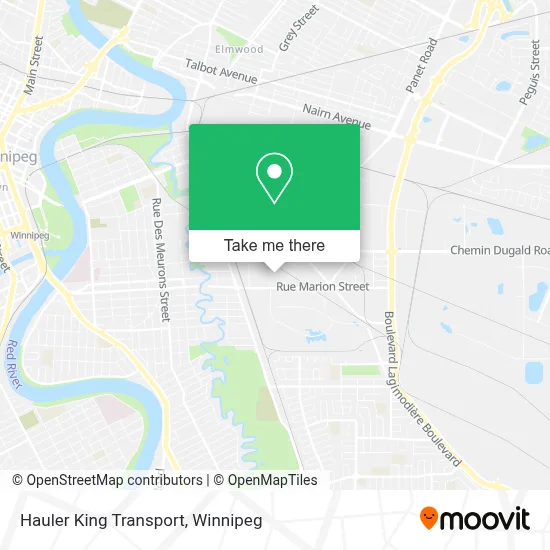 Hauler King Transport map
