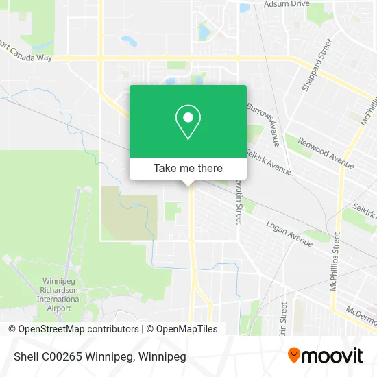Shell C00265 Winnipeg map