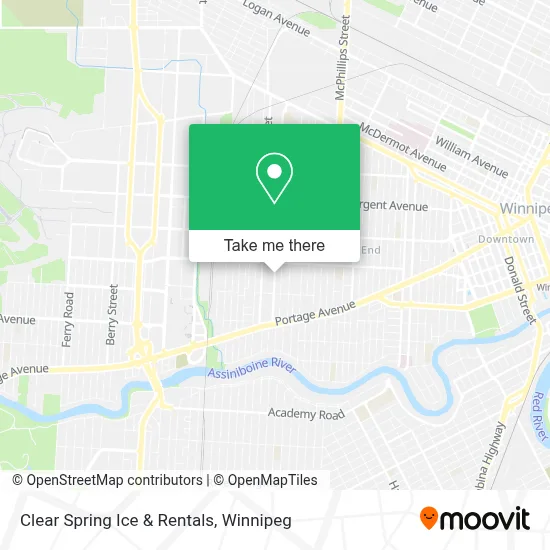 Clear Spring Ice & Rentals map