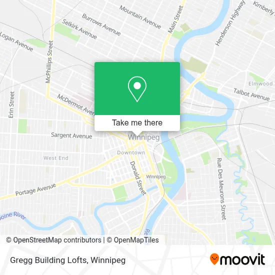Gregg Building Lofts map