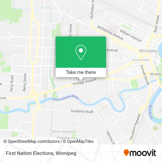 First Nation Elections map