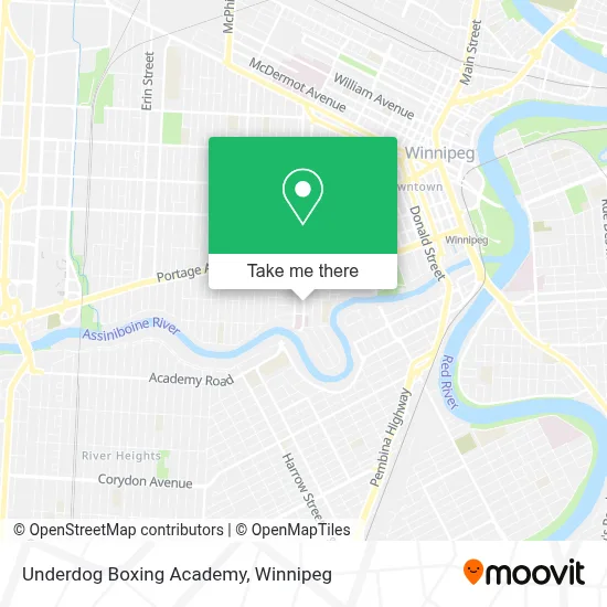 Underdog Boxing Academy map