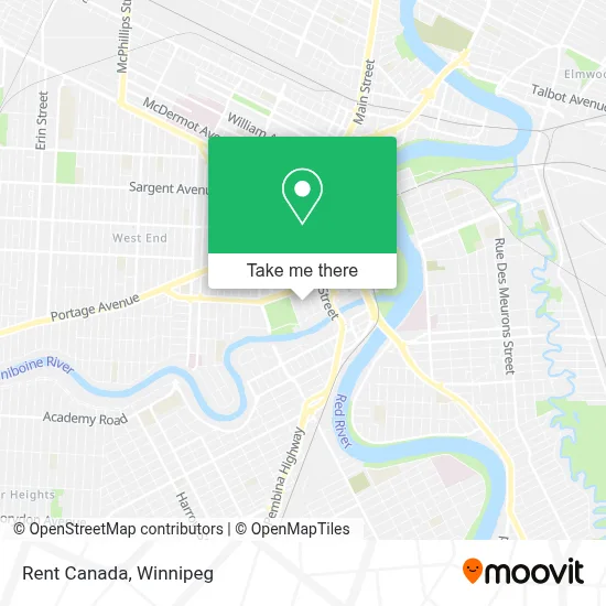Rent Canada map