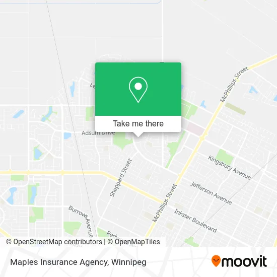 Maples Insurance Agency map
