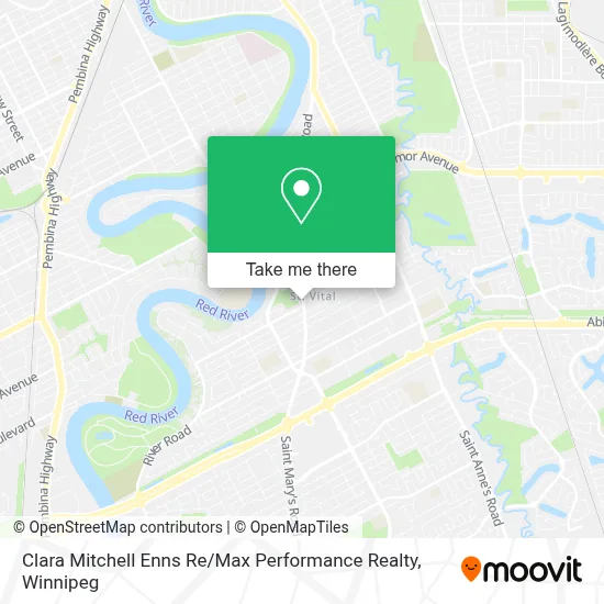 Clara Mitchell Enns Re / Max Performance Realty map