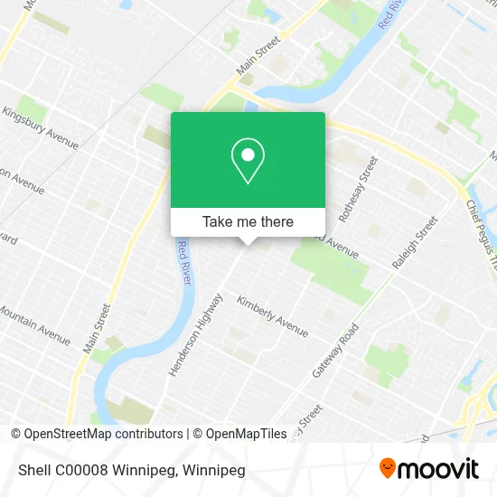 Shell C00008 Winnipeg map