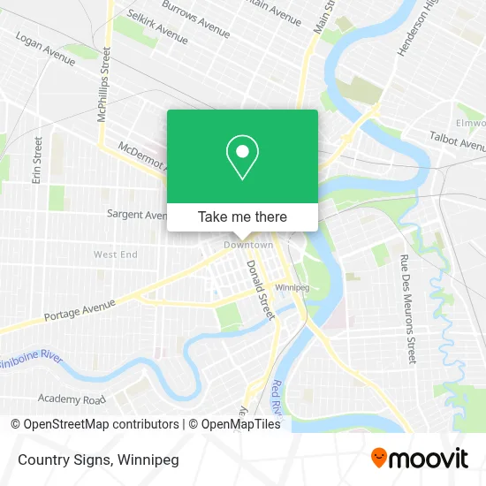 Country Signs map