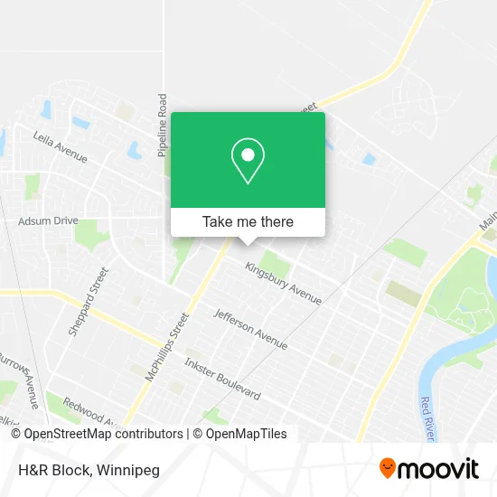H&R Block map