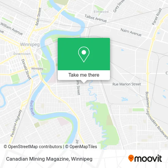 Canadian Mining Magazine map