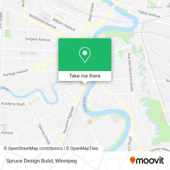 Spruce Design Build map