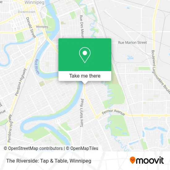 The Riverside: Tap & Table plan