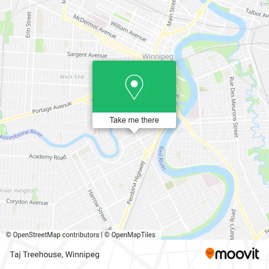 Taj Treehouse map