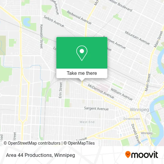 Area 44 Productions map