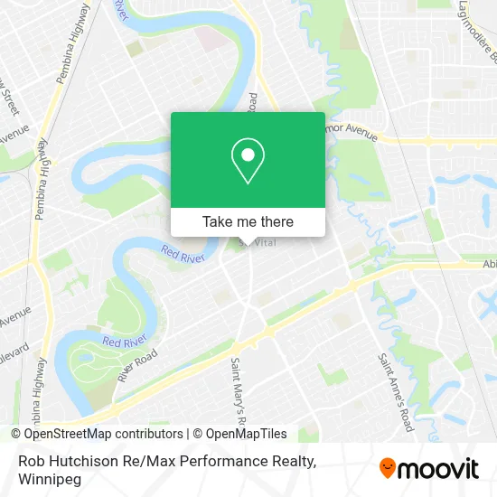 Rob Hutchison Re / Max Performance Realty map