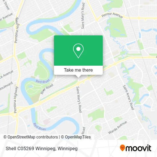 Shell C05269 Winnipeg map
