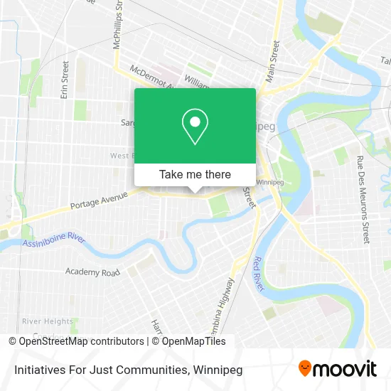Initiatives For Just Communities map