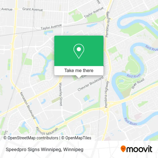 Speedpro Signs Winnipeg map
