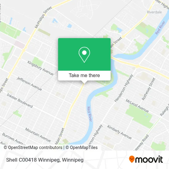 Shell C00418 Winnipeg map