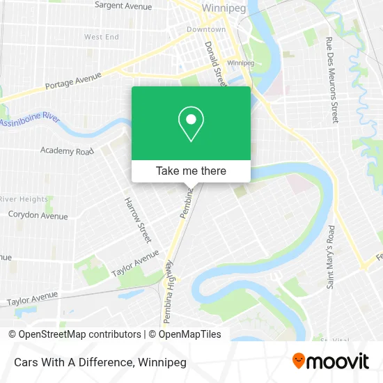 Cars With A Difference map
