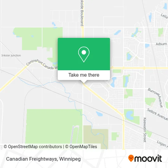Canadian Freightways map