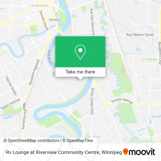 Rv Lounge at Riverview Community Centre map