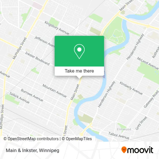 Main & Inkster map
