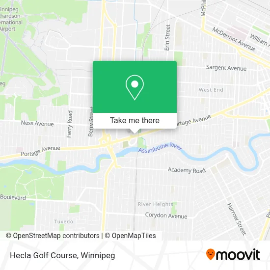 Hecla Golf Course map