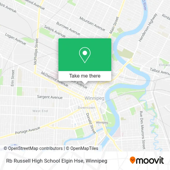Rb Russell High School Elgin Hse map