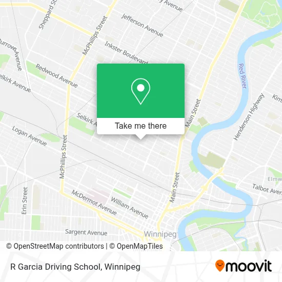 R Garcia Driving School map